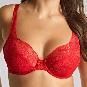 Panache Heidi Plunge BH Ruby Red