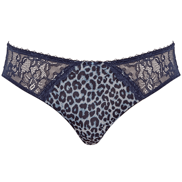 Panache Jasmine Slip Animal Navy