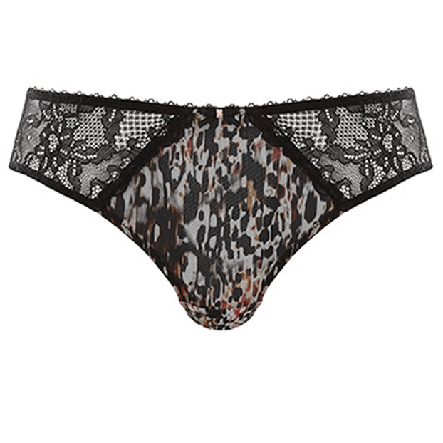 Panache Jasmine Slip Black Animal