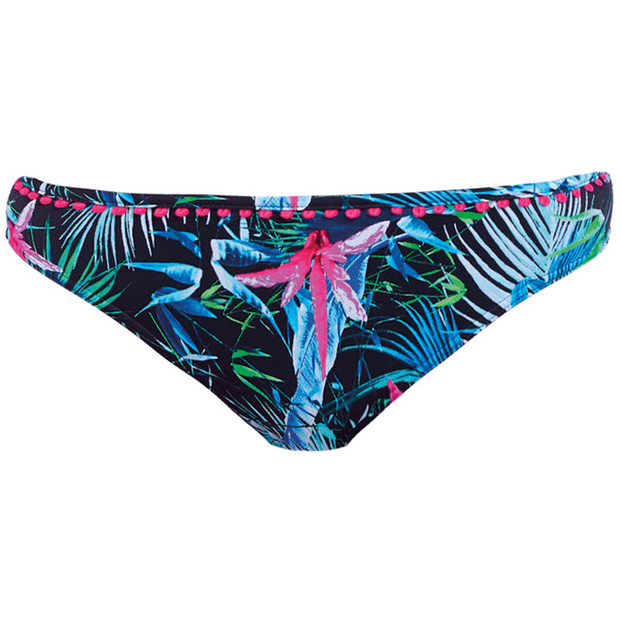 Freya Swim Jungle Flower Bikinibroekje Black Tropical