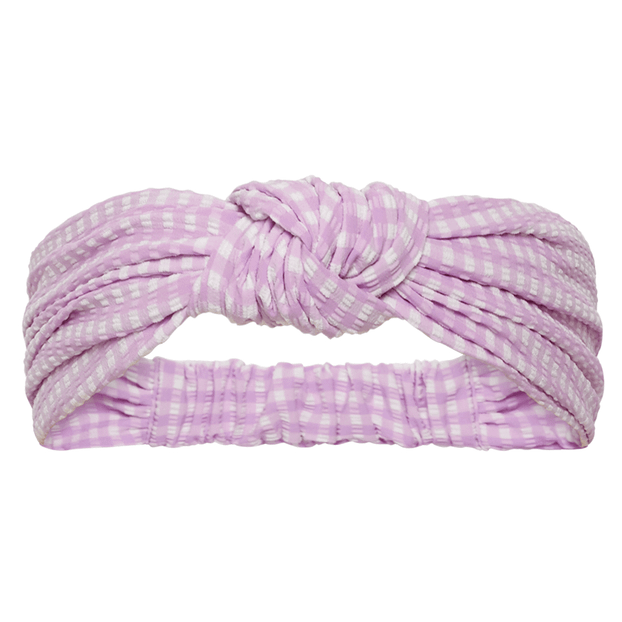 Beachlife Lilac Check Haarband