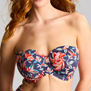 Panache Swim Liliflora Bandeau Bikinitop Liliflora Print