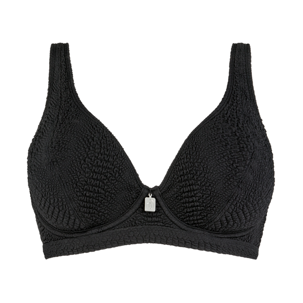 Annadiva Swim Lizzard Plunge Bikinitop Black