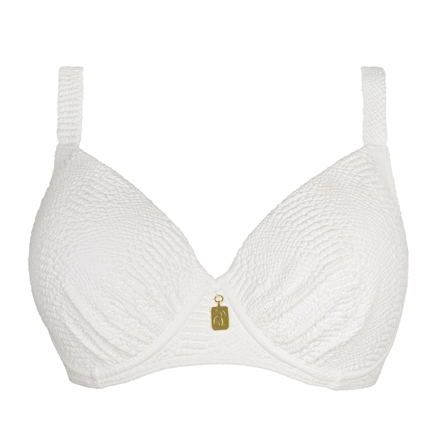 Annadiva Swim Lizzard Voorgevormde Balconette Bikinitop Ecru