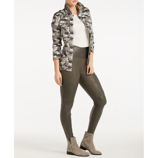 Spanx Look At Me Now Moto Corrigerende Legging Gunmetal