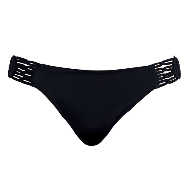 Freya Swim Macrame Laag Bikinibroekje Black