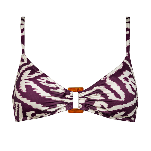 Watercult Makro Notion Bikinitop Cream Aubergine