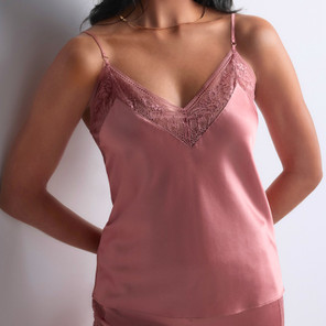 Aubade Midnight Whisper Spaghetti Top Warm Pink