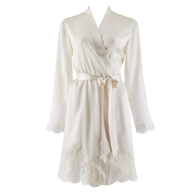 Aubade Soie D'Amour Kimono Nacre