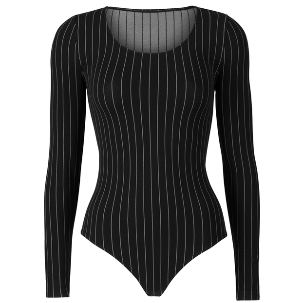 Wolford Muriel String Body Zwart/Wit