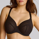 Sculptresse Muse Plunge BH Black
