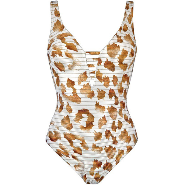 Maryan Mehlhorn Traces Beugel Badpak White Caramel