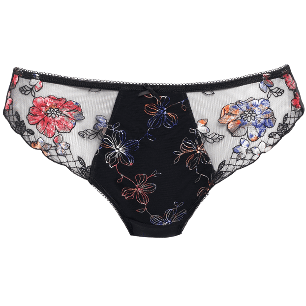 Fantasie Nadine Slip Zwart Bloemen