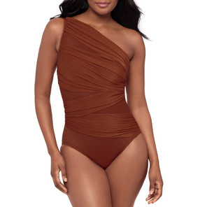 Miraclesuit Network Jena One Shoulder Badpak Copper