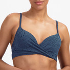 Beachlife Nightsky Embroidery Twist Bikinitop