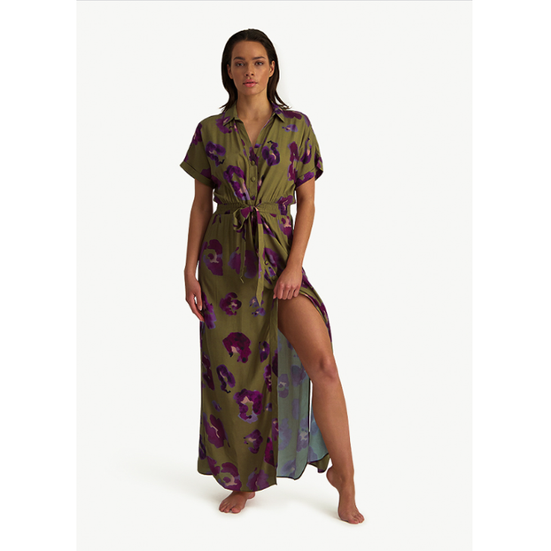 Beachlife Painted Animal Maxidress