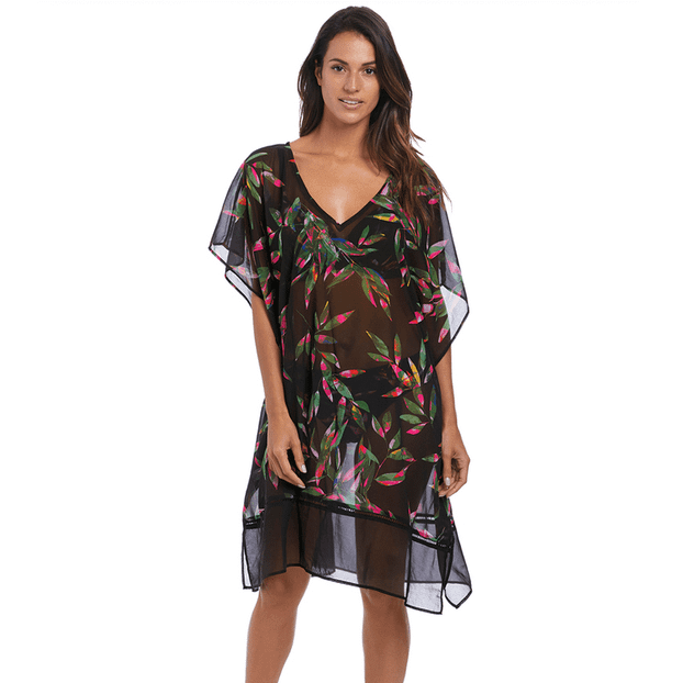 Fantasie Swim Palawan Kaftan Black