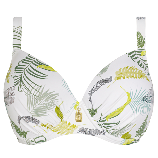 Annadiva Swim Palmeira Voorgevormde Balconette Bikinitop White