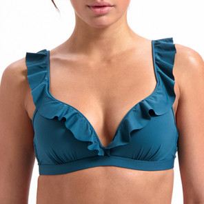 Beachlife Petrol Plunge Bikinitop