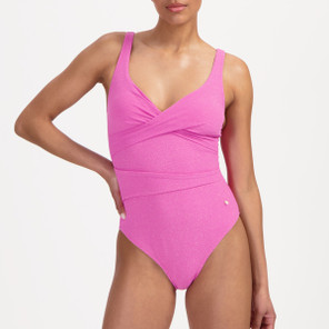 Beachlife Pink Shimmer Overslag Badpak Pink Shimmer