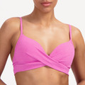 Pink Shimmer Twist Bikinitop