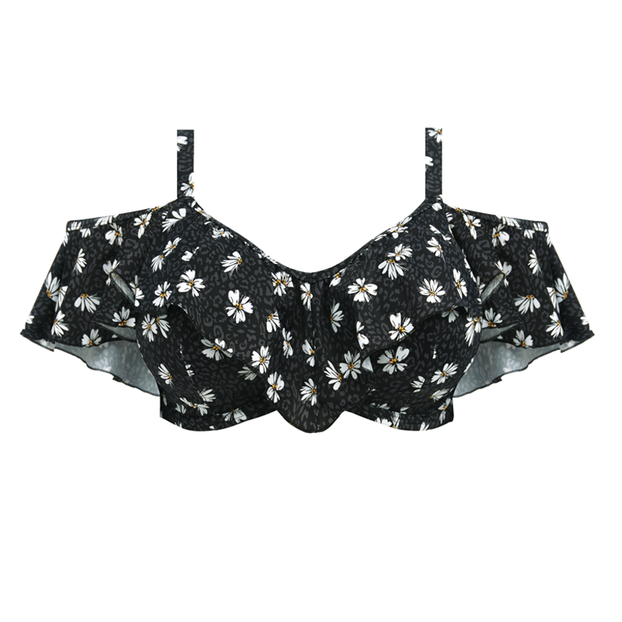 Elomi Badmode Plain Sailing Multiway Bikinitop Black Daisy