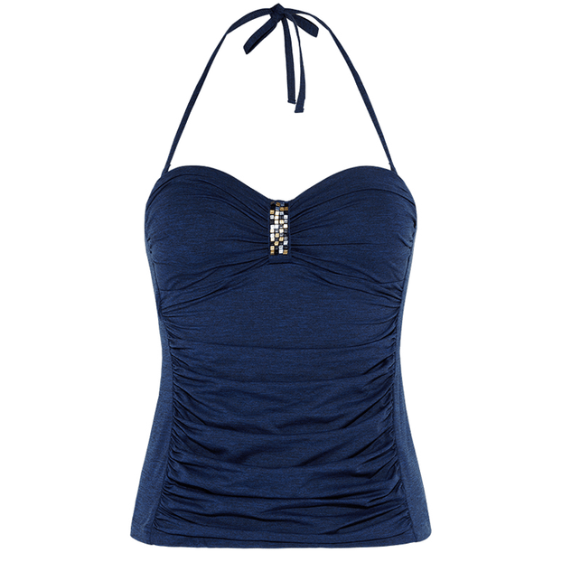 Cyell Platinum Essentials Halter Tankinitop Navy 