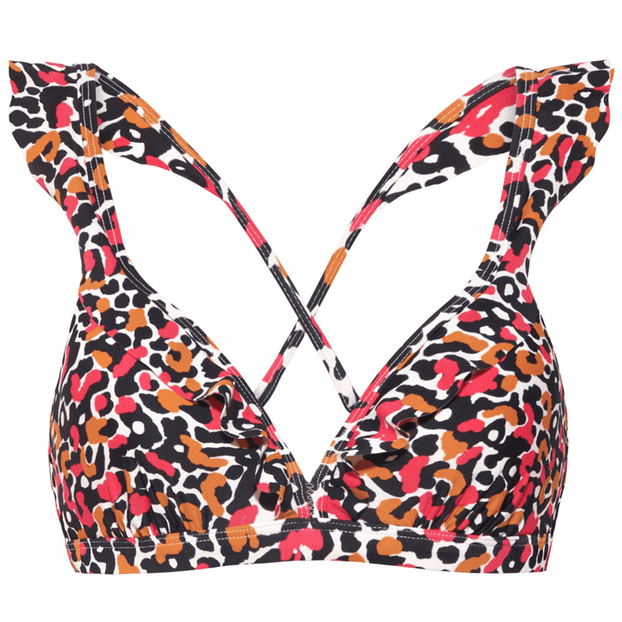 Beachlife Wild Pink Plunge Bikinitop