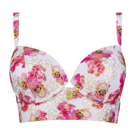 Annadiva Swim Poppies Longline Bikinitop Golden Flower