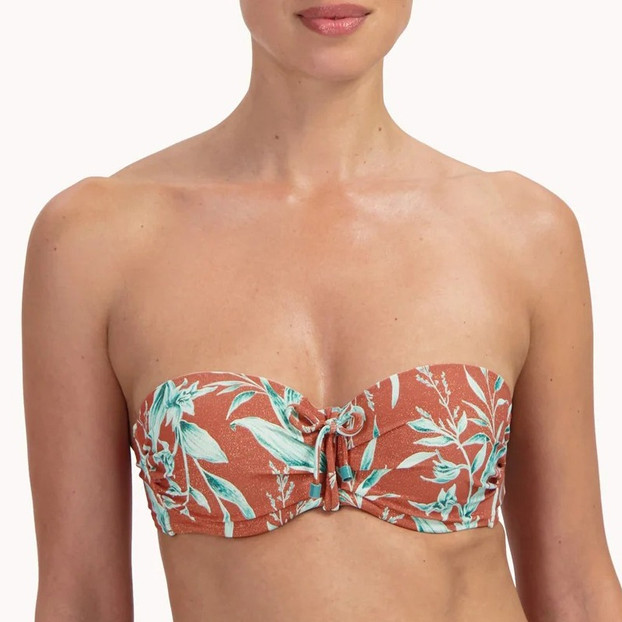 Cyell Rusty Rose Bandeau Bikinitop