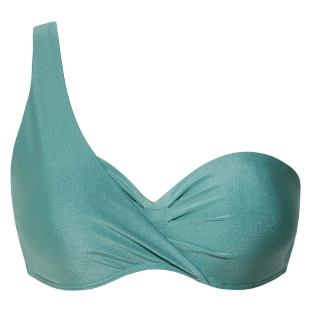 Beachlife Sage One Shoulder Bikinitop