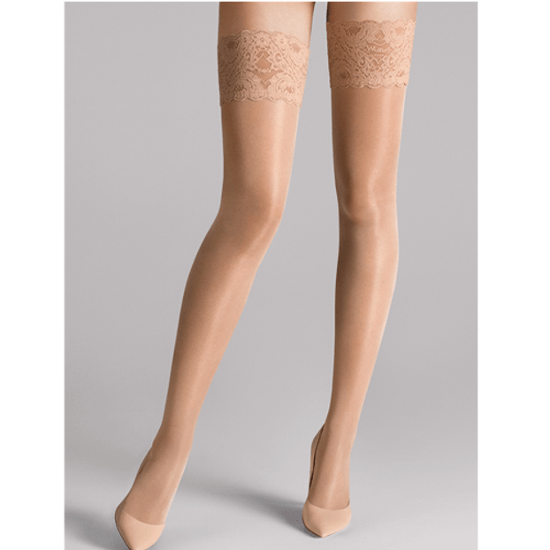 Wolford Satin Touch Stay-up Kousen 20 Denier Gobi 