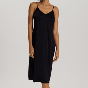 Hanro Satin Deluxe Onderjurk Black