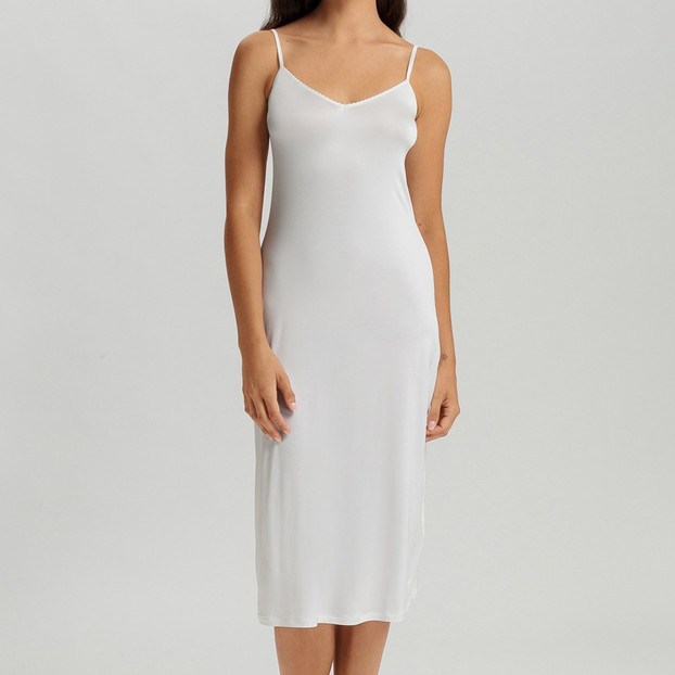 Hanro Satin Deluxe Onderjurk Off White 