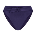 Satin Navy Hoog Bikinibroekje