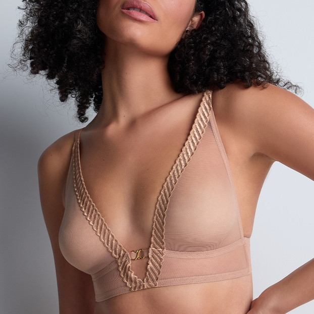 Aubade Sheer Emotion Bralette Sand
