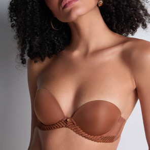 Aubade Sheer Emotion Strapless BH Honey