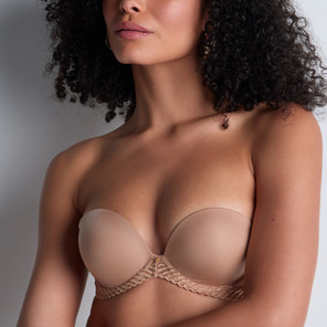 Aubade Sheer Emotion Strapless BH Sand