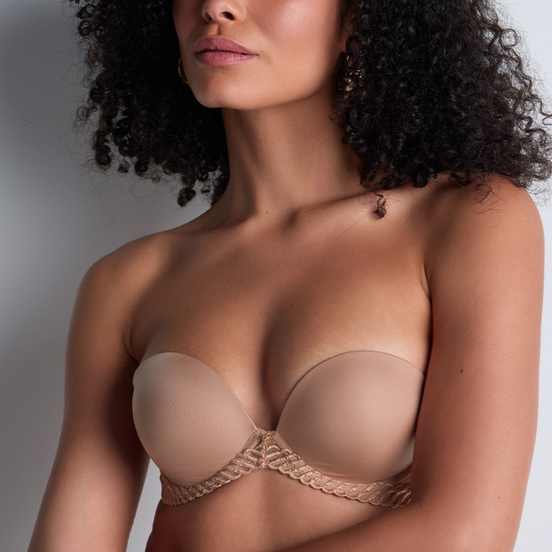 Aubade Sheer Emotion Strapless BH Sand