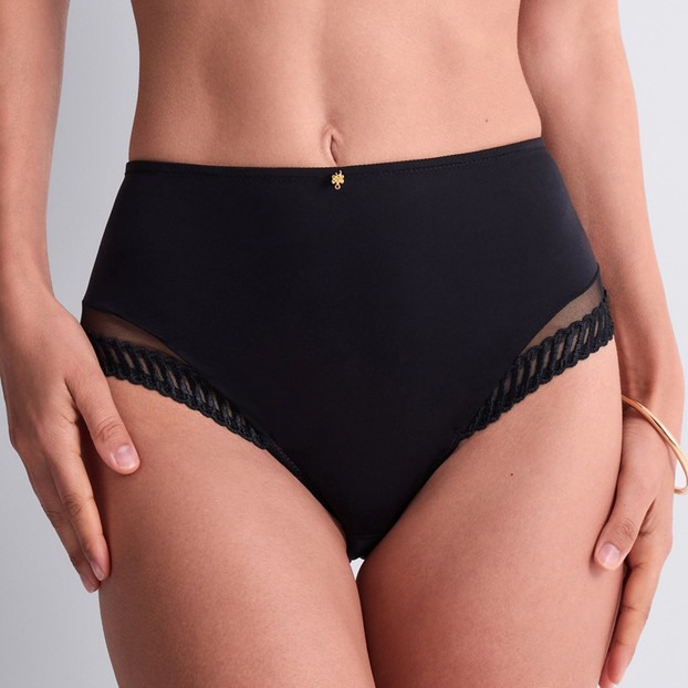 Aubade Sheer Emotion Tailleslip Black