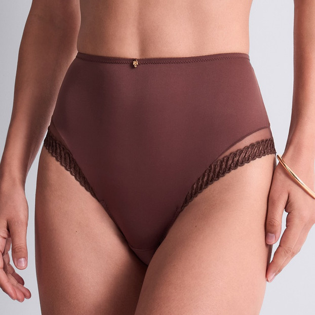 Aubade Sheer Emotion Tailleslip Sepia