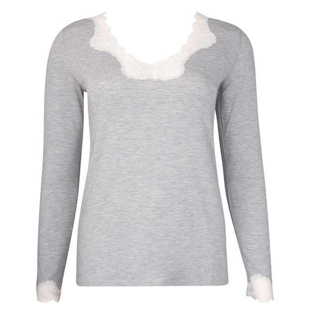 Antigel Simply Perfect Longsleeve T-shirt Chine Gris