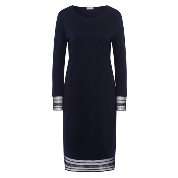 Hanro Sina Nachtjurkje Deep Navy