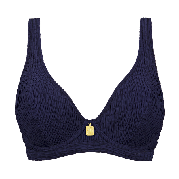 Annadiva Swim Smocky Plunge Bikinitop Midnight