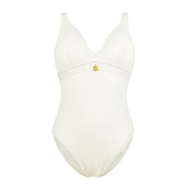 Annadiva Swim Smocky Badpak Off White