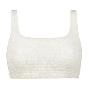 Annadiva Swim Smocky Bralette Bikinitop Off White