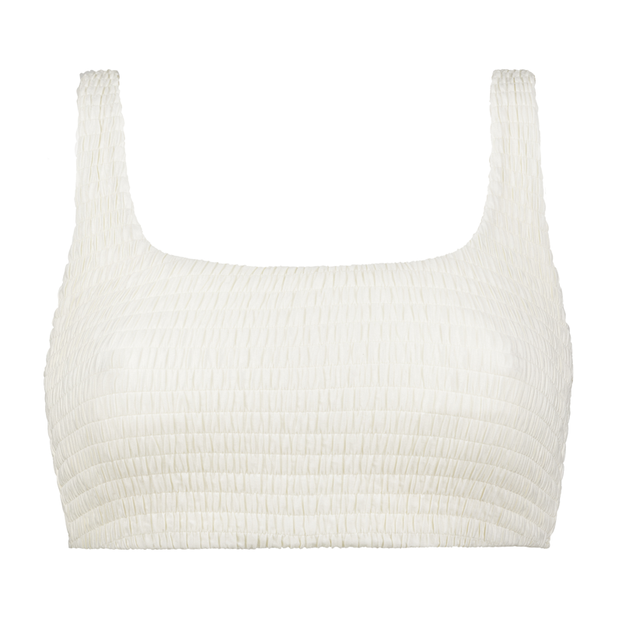 Annadiva Swim Smocky Bralette Bikinitop Off White