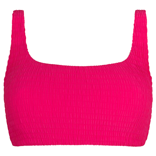 Annadiva Swim Smocky Bralette Bikinitop Dark Coral