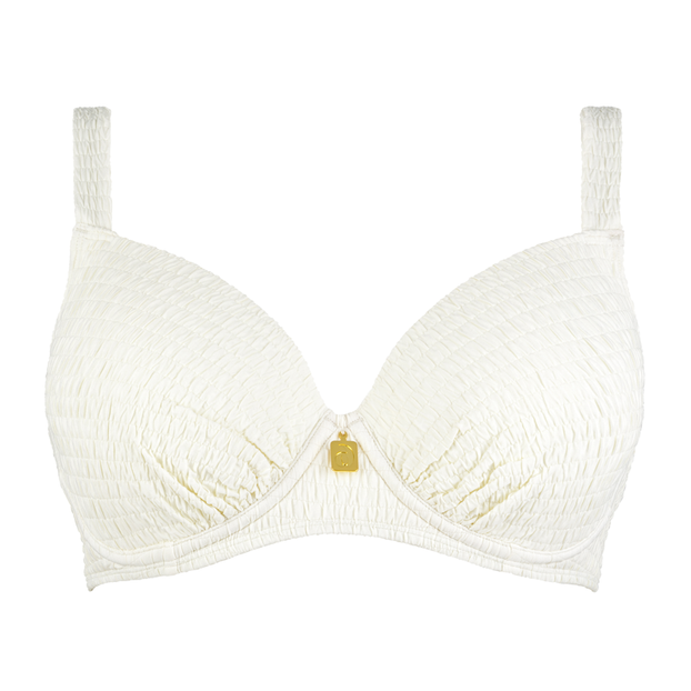 Annadiva Swim Smocky Voorgevormde Balconette Bikinitop Off White