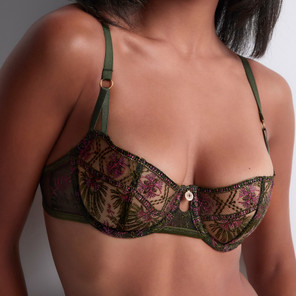 Aubade Sound Of Heart Half Cup BH Dark Garden